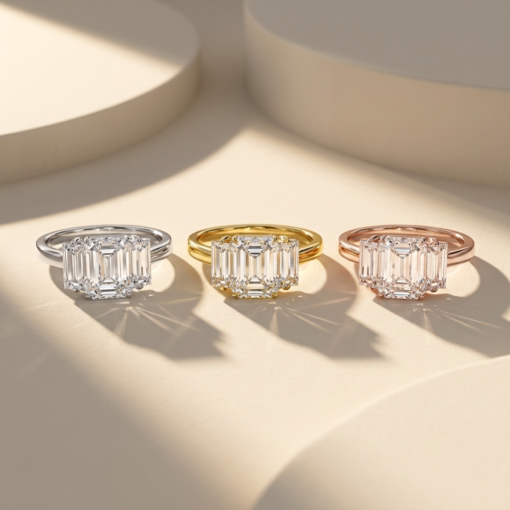 Radiant Cut Diamond Three Stone Ring Design
Three Color Radiant Diamond Ring Collection
Radiant Diamond Center Ring Gold Setting
Rectangular Diamond Three Stone Ring Style
Radiant Cut Diamond Ring Yellow White Rose Gold
Diamond Ring with Side Stone Setting Design
Radiant Shape Diamond Ring Modern Style
Three Stone Diamond Ring Gold Collection
Radiant Diamond Ring Classic Band Design
Diamond Ring Three Gold Color Setting