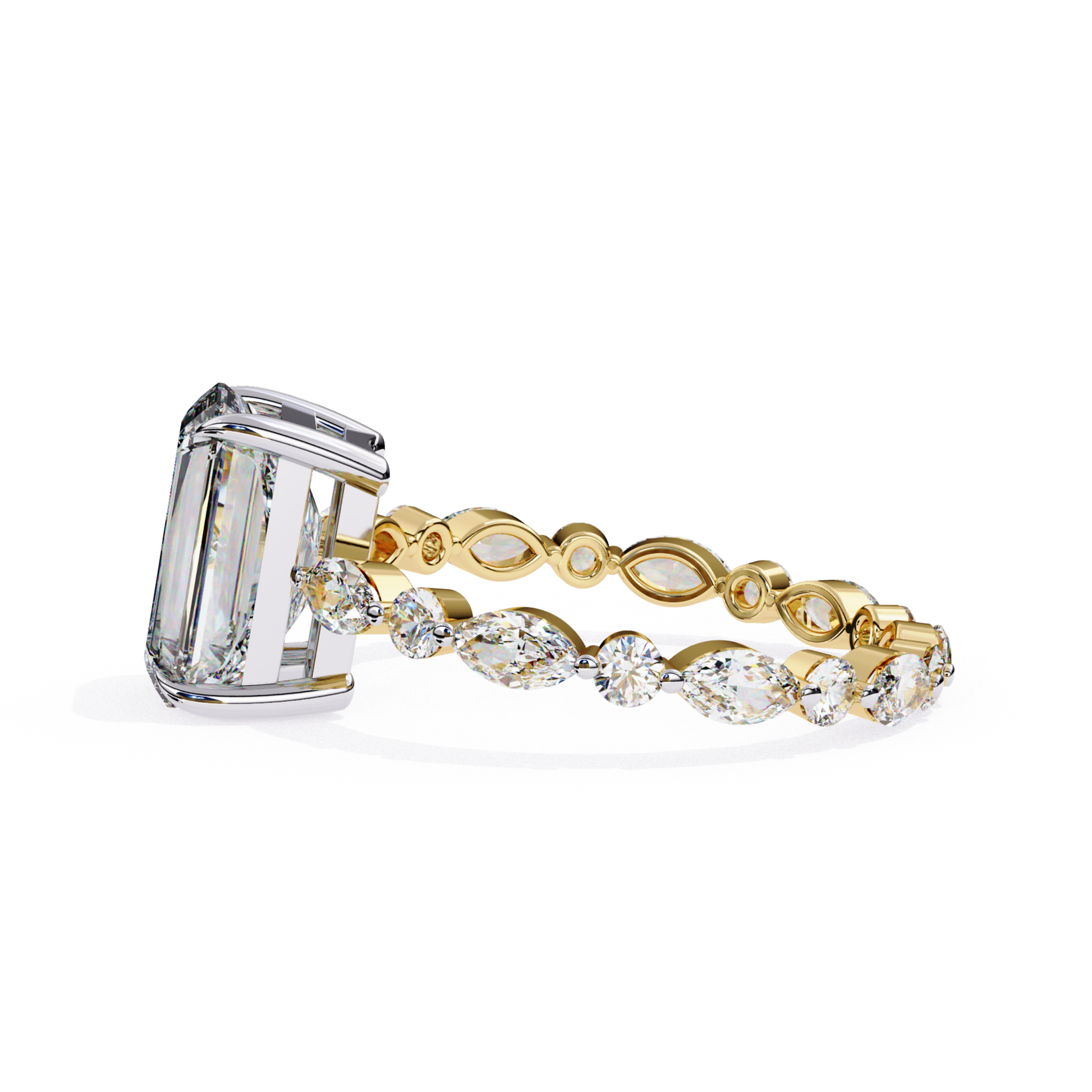 Radiant diamond ring side view
Radiant cut diamond gold band
Gold ring with radiant stone
Radiant diamond ring profile
Yellow gold radiant ring
Radiant diamond prong setting
Side view radiant diamond ring
Radiant cut diamond band
Gold ring radiant center
Radiant diamond fine ring