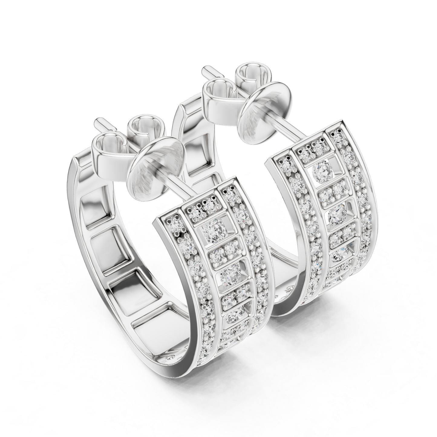Rectangle round diamond hoop earrings white gold
Round diamond hoop earrings geometric white gold
White gold diamond hoop earrings rectangular pattern
Round diamond earrings back view white gold
Geometric diamond hoop earrings white gold
White gold hoop earrings round diamond details
Diamond hoop earrings back view white gold
Round diamond geometric earrings white gold
White gold earrings round diamond accents
Rectangle diamond hoop earrings back view
