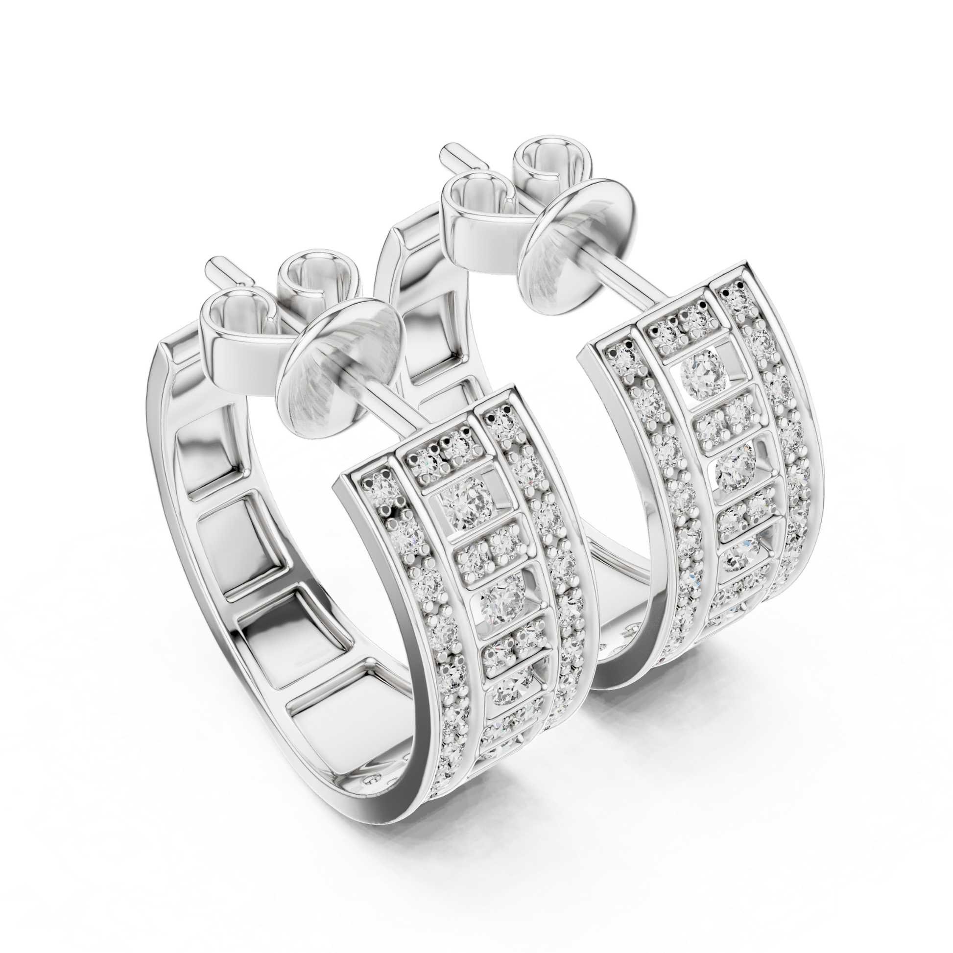 Rectangle round diamond hoop earrings white gold
Round diamond hoop earrings geometric white gold
White gold diamond hoop earrings rectangular pattern
Round diamond earrings back view white gold
Geometric diamond hoop earrings white gold
White gold hoop earrings round diamond details
Diamond hoop earrings back view white gold
Round diamond geometric earrings white gold
White gold earrings round diamond accents
Rectangle diamond hoop earrings back view