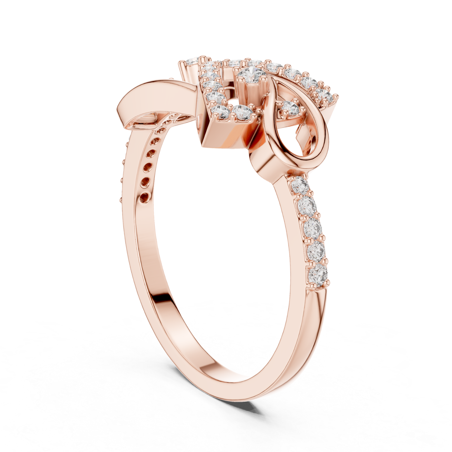 Rose gold abstract diamond ring with open profile
Rose gold crossover fashion ring with diamonds
Modern rose gold geometric ring with pave diamonds
Rose gold openwork ring with round diamonds
Contemporary rose gold abstract diamond design ring
Rose gold artistic crossover ring with diamond detail
Elegant rose gold open diamond fashion ring
Rose gold designer ring with pave diamonds
Luxury rose gold geometric crossover diamond ring
Rose gold modern abstract ring with round diamonds