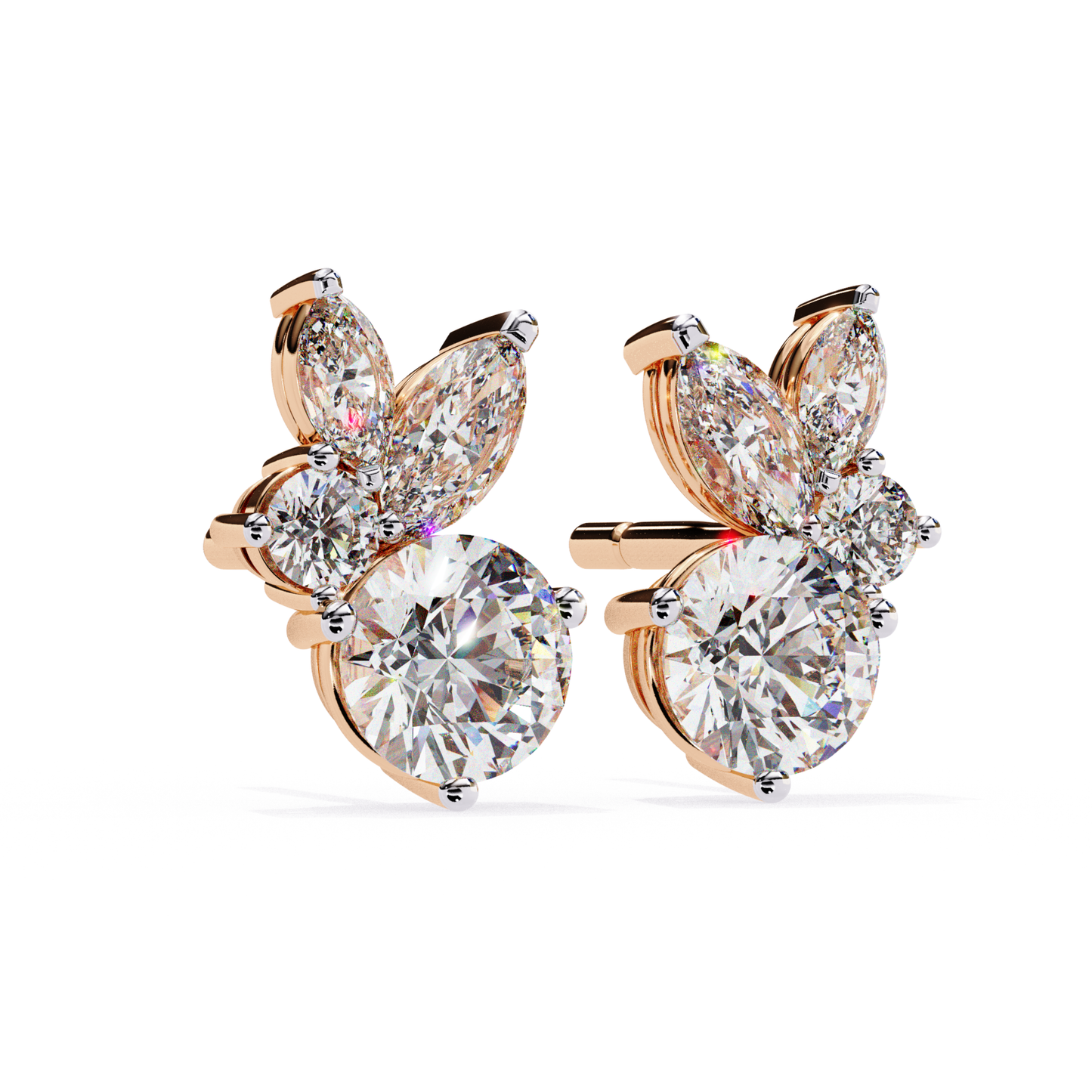 Rose Gold Butterfly Diamond Earrings Featuring Marquise And Round Brilliant Diamonds
Elegant Butterfly Inspired Diamond Earrings Crafted In A Polished Rose Gold Finish
Premium Diamond Earrings Showcasing A Graceful Butterfly Motif With Sparkling Stones
Luxury Rose Gold Diamond Earrings Designed With Marquise And Round Cut Diamonds
Fine Jewelry Butterfly Diamond Earrings Crafted For Timeless Elegance And Brilliance
Sophisticated Rose Gold Earrings Featuring A Nature Inspired Diamond Butterfly Design
High Qua