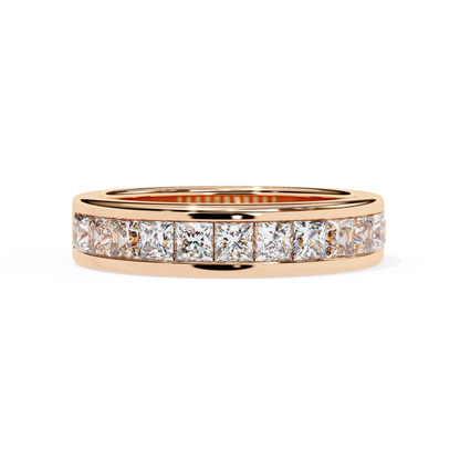 Rose gold channel set diamond band
Rose gold diamond band front view
Rose gold straight diamond band
Rose gold band with channel diamonds
Rose gold diamond row band
Rose gold polished diamond band
Rose gold diamond band close view
Rose gold classic diamond band
Rose gold fine diamond band
Rose gold channel diamond ring