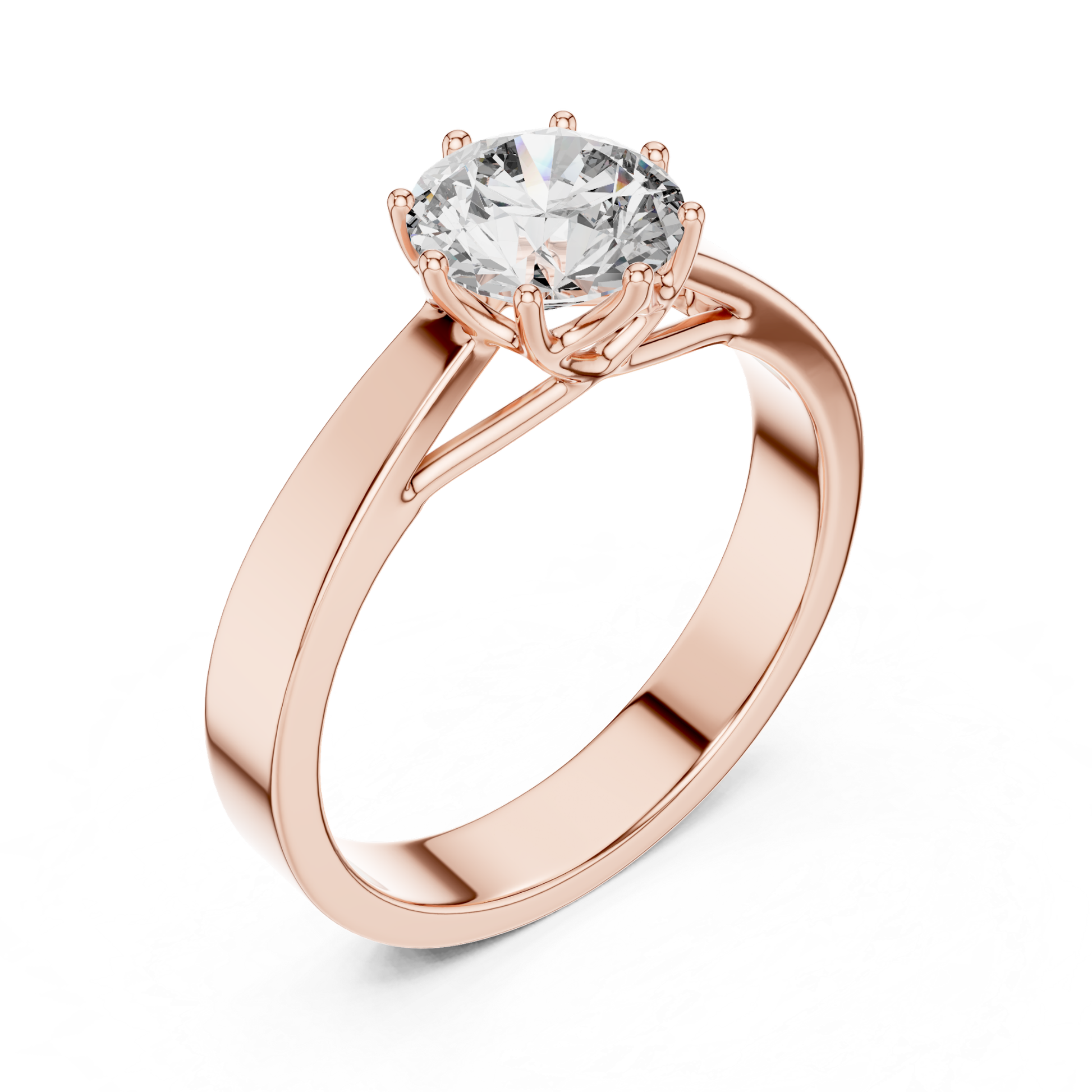 Round Diamond Solitaire Rose Gold Profile View
Classic Round Diamond Engagement Rose Gold Profile View
Six Prong Round Diamond Rose Gold Profile View
Plain Band Round Diamond Solitaire Rose Gold Profile View
Polished Rose Gold Round Diamond Profile View
Minimal Round Diamond Rose Gold Profile View
Secure Prong Round Solitaire Rose Gold Profile View
Brilliant Round Diamond Band Rose Gold Profile View
Elegant Round Solitaire Rose Gold Profile View
Rose Gold Diamond Engagement Profile View