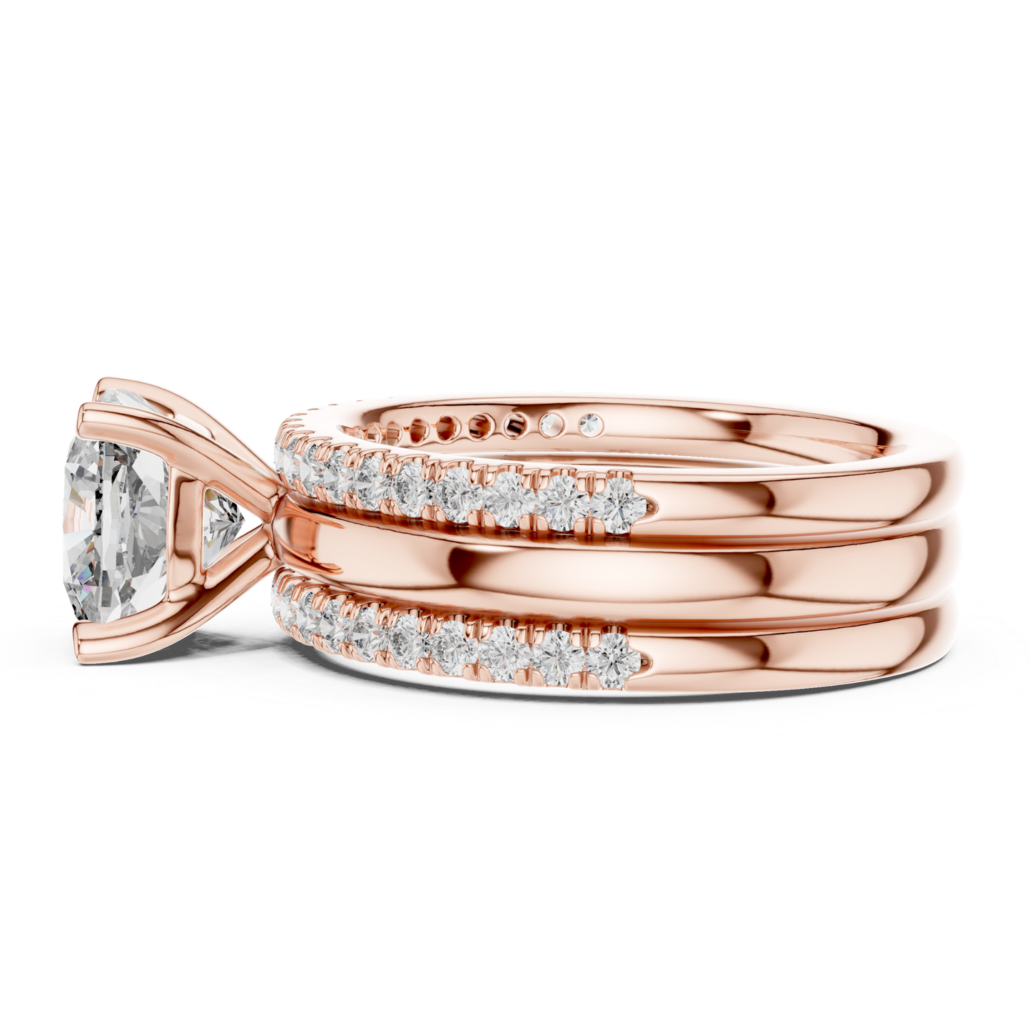 Side View Cushion Diamond Ring Set
Rose Gold Cushion Ring Side View
Cushion Cut Diamond Bridal Set Side View
Side Profile Diamond Engagement Ring Set
Rose Gold Pave Ring Side View
Cushion Diamond Wedding Ring Side View
Side View Stackable Diamond Rings
Rose Gold Diamond Ring Profile View
Cushion Solitaire Ring Side Angle
Side View Cushion Bridal Ring Stack
