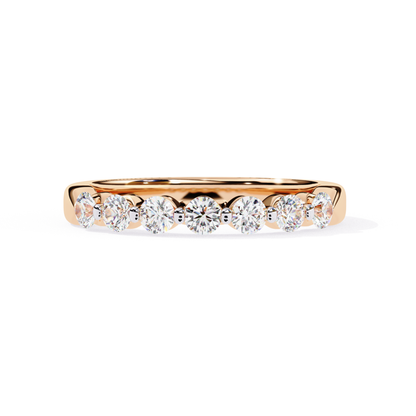 Rose gold diamond band front view
Rose gold ring with round diamonds
Rose gold diamond band straight view
Rose gold ring diamond row
Rose gold band diamond detail
Rose gold ring with aligned diamonds
Rose gold diamond ring front
Rose gold band clean diamond line
Rose gold ring round diamond setting
Rose gold diamond band close view