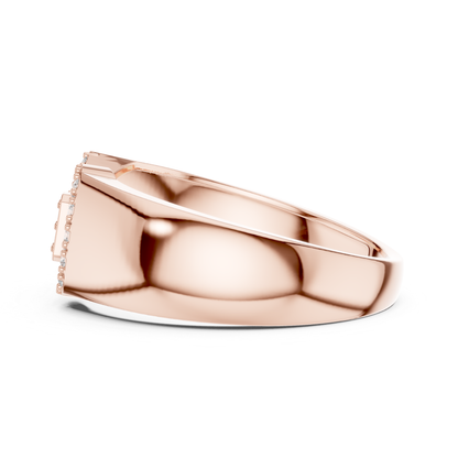 Side view rose gold diamond buckle ring
Rose gold buckle ring side profile
Profile view rose gold statement ring
Rose gold diamond buckle band side angle
Side perspective rose gold fashion ring
Rose gold geometric ring profile view
Side angle diamond buckle rose ring
Rose gold polished buckle ring profile
Side detail rose gold diamond ring
Rose gold buckle band perspective view