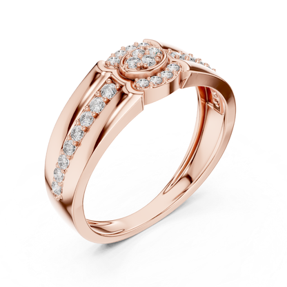 Angled view rose gold diamond halo ring
Rose gold floral diamond ring perspective view
Round diamond halo rose ring side angle
Rose gold diamond cluster ring angled profile
Perspective view diamond halo rose gold ring
Rose gold split band diamond ring angle
Three quarter view rose gold diamond ring
Rose gold round diamond ring profile angle
Angled perspective floral diamond rose ring
Rose gold halo cluster ring side view