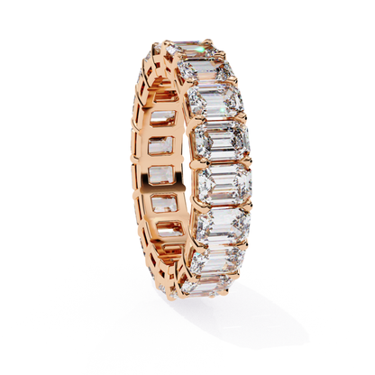 Rose gold emerald cut diamond eternity band

Emerald diamonds set in rose gold band
Rose gold band with continuous diamonds
Close up of rose gold diamond eternity band
Side view of rose gold eternity band
Polished rose gold band with diamonds
Top view of rose gold eternity band
Rose gold band with alternating diamonds
Emerald diamonds in a rose gold setting
Classic rose gold eternity band with diamonds