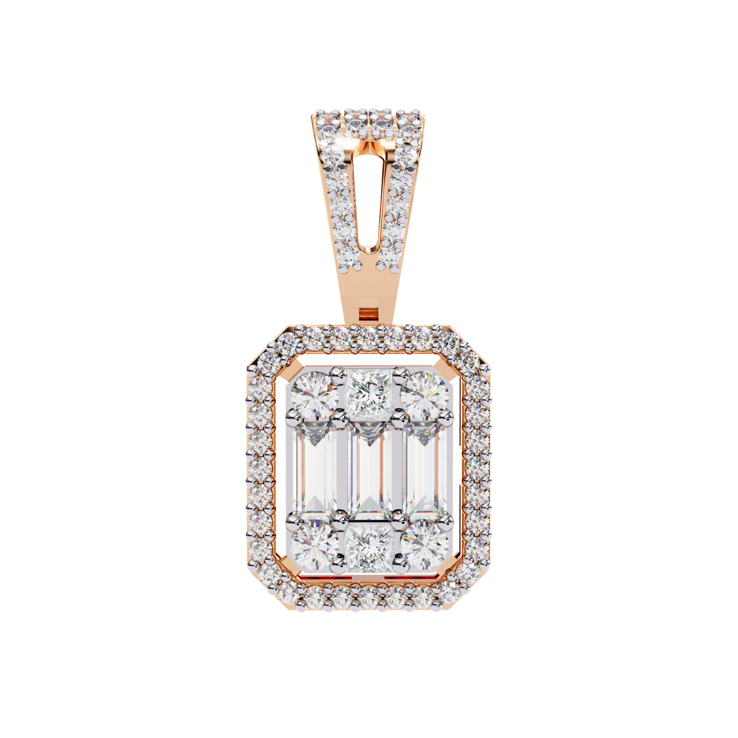 Rose gold emerald cut halo diamond pendant
Luxury emerald cut diamond halo pendant in rose gold
Elegant rose gold geometric halo diamond pendant necklace
Fine jewelry emerald cut diamond pendant with octagonal halo
Sparkling rose gold emerald diamond pendant for women
Premium rose gold halo pendant with emerald and round diamonds
Designer emerald cut diamond halo necklace in rose gold
Modern rose gold emerald cut diamond pendant
Timeless rose gold emerald halo diamond necklace
Classic rose gold octagonal ha