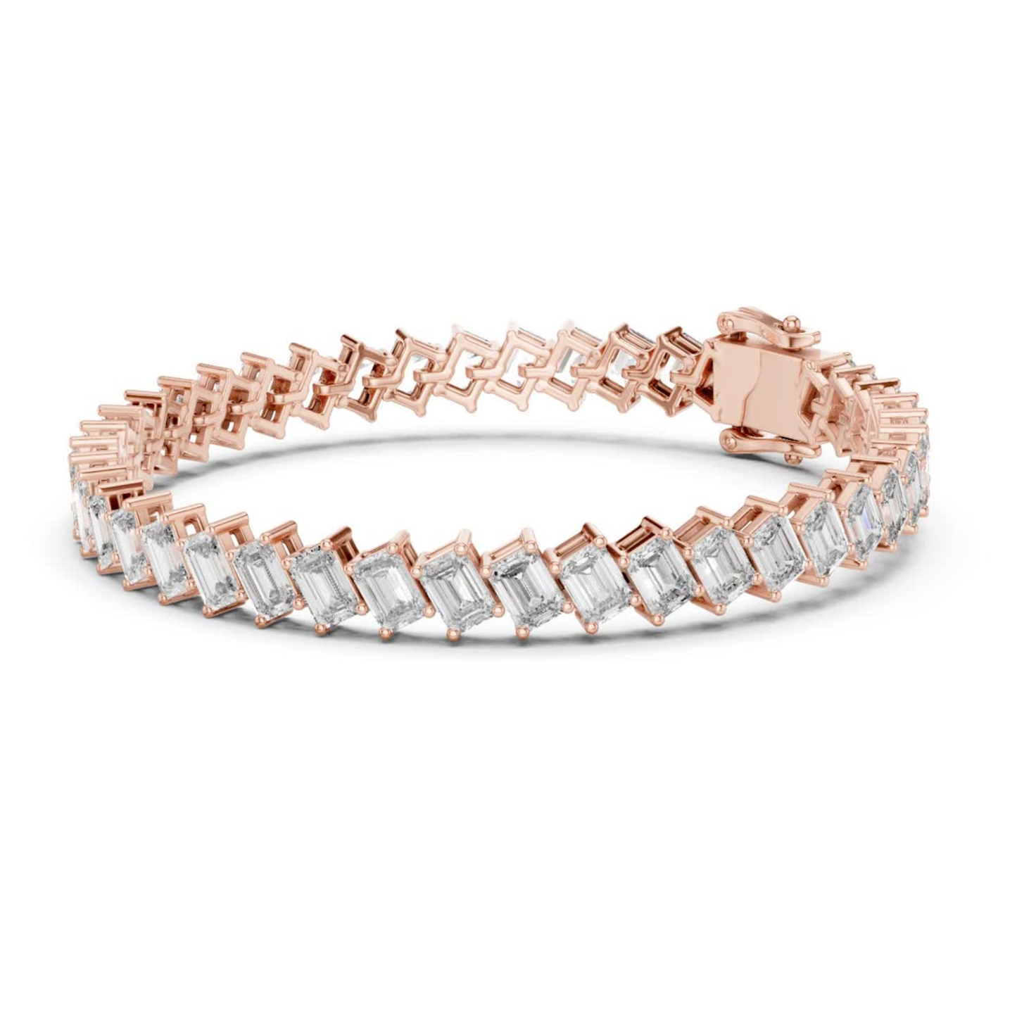 Rose gold emerald diamond link bracelet
Luxury rose gold emerald cut bracelet
Elegant rose gold emerald diamond bracelet
Rose gold bracelet with emerald diamonds
Fine jewelry emerald cut bracelet
Modern rose gold diamond link bracelet
Sparkling emerald diamond bracelet
Premium rose gold bracelet close view
Womens rose gold emerald jewelry bracelet
Rose gold emerald diamond bracelet design