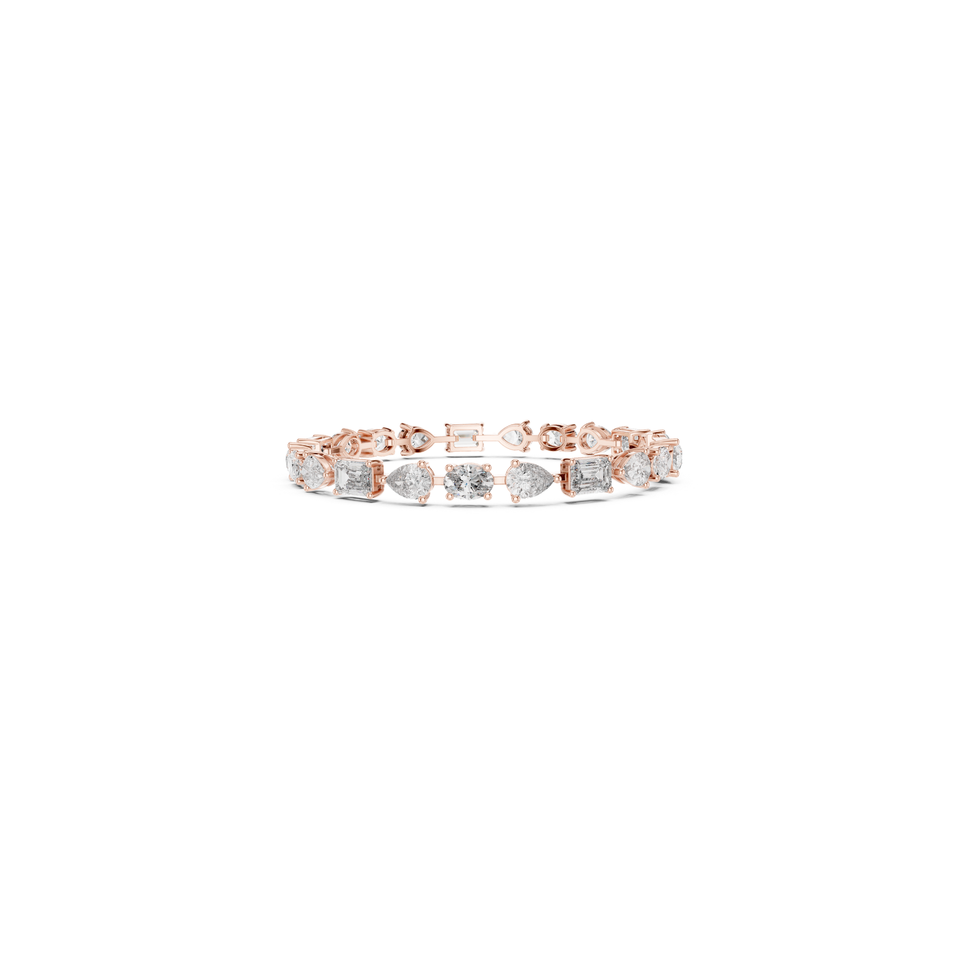 Center view rose gold emerald oval pear diamond bracelet
Rose gold bracelet with emerald oval pear diamonds
Mixed shape diamond bracelet center profile
Emerald oval pear diamond line bracelet
Rose gold multi shape tennis bracelet
Oval pear emerald diamond bracelet design
Rose gold bracelet with mixed cut diamonds
Center angle diamond tennis bracelet
Emerald pear oval diamond bracelet in rose gold
Rose gold designer mixed shape bracelet