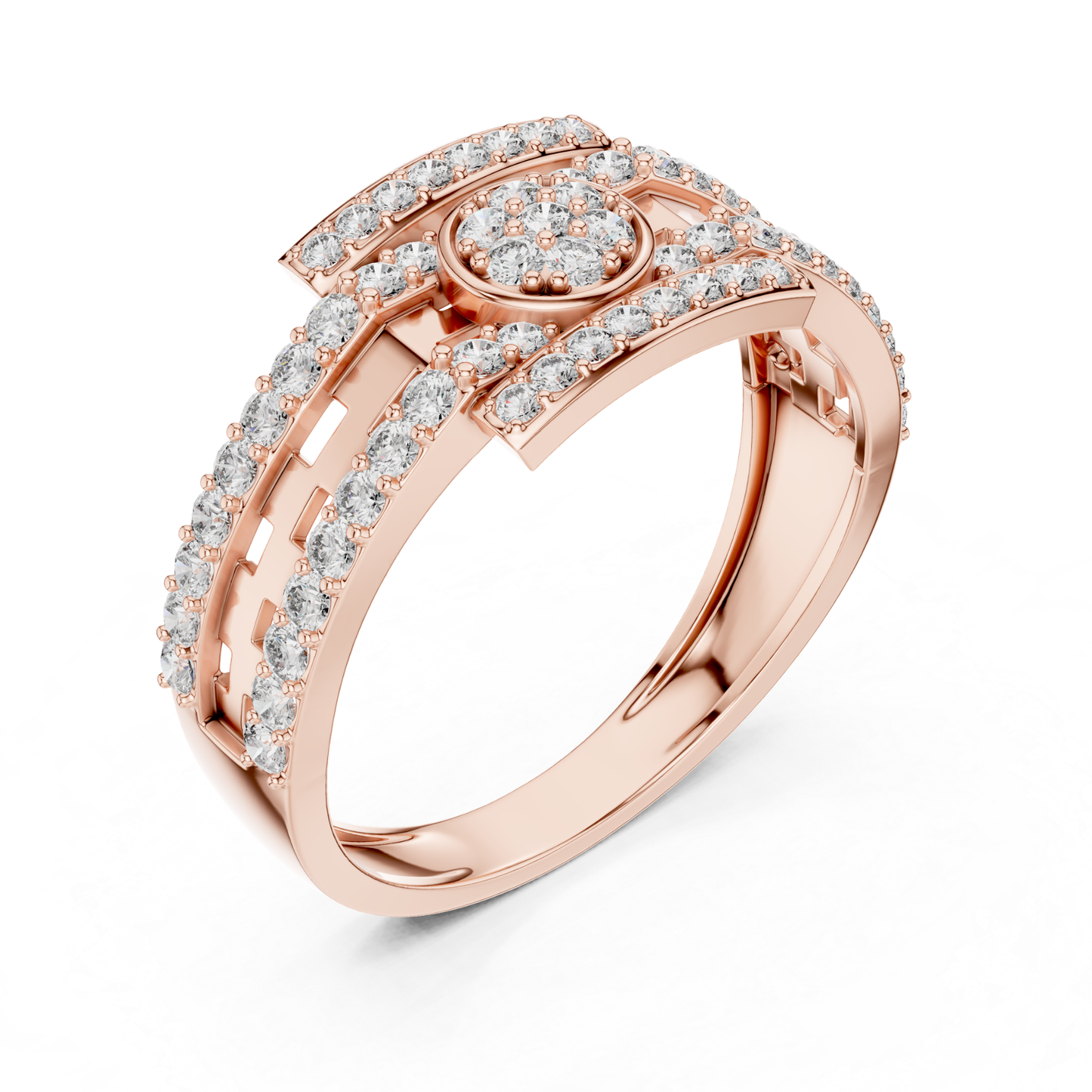 Rose gold evil eye round diamond ring angled view
Round diamond evil eye rose gold fashion ring
Rose gold protective eye diamond ring design
Modern rose gold evil eye statement ring
Rose gold geometric ring with round diamonds
Luxury rose gold evil eye diamond band
Contemporary rose gold diamond eye motif ring
Rose gold designer evil eye diamond ring
Round diamond rose gold symbolic eye ring
Rose gold openwork evil eye diamond ring