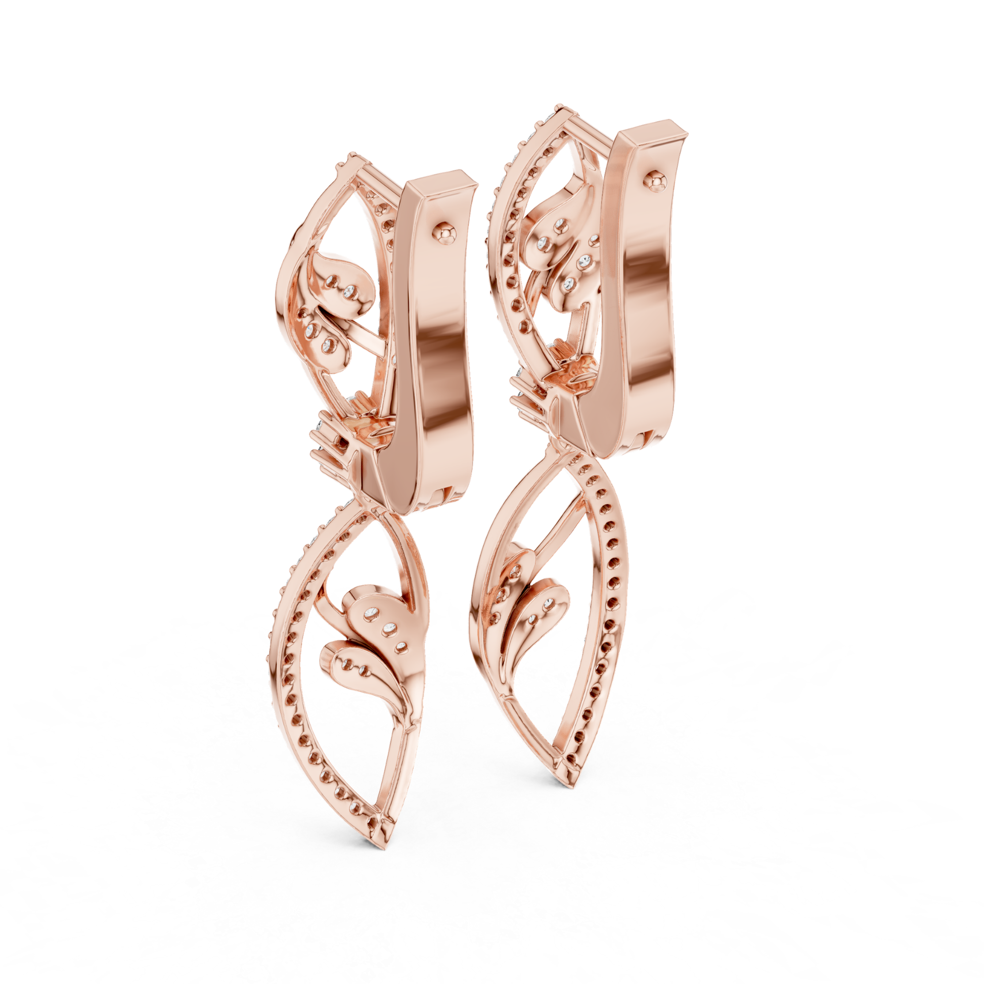 Back view of rose gold floral diamond drop earrings
Rose gold diamond drop earrings rear view
Openwork floral diamond earrings back profile
Rear view rose gold leaf design diamond earrings
Rose gold diamond dangle earrings back angle
Back side floral diamond earrings in rose gold
Designer rose gold drop earrings rear profile
Leaf motif diamond earrings back view in rose gold
Rose gold openwork diamond earrings backside
Rear angle rose gold diamond drop earrings