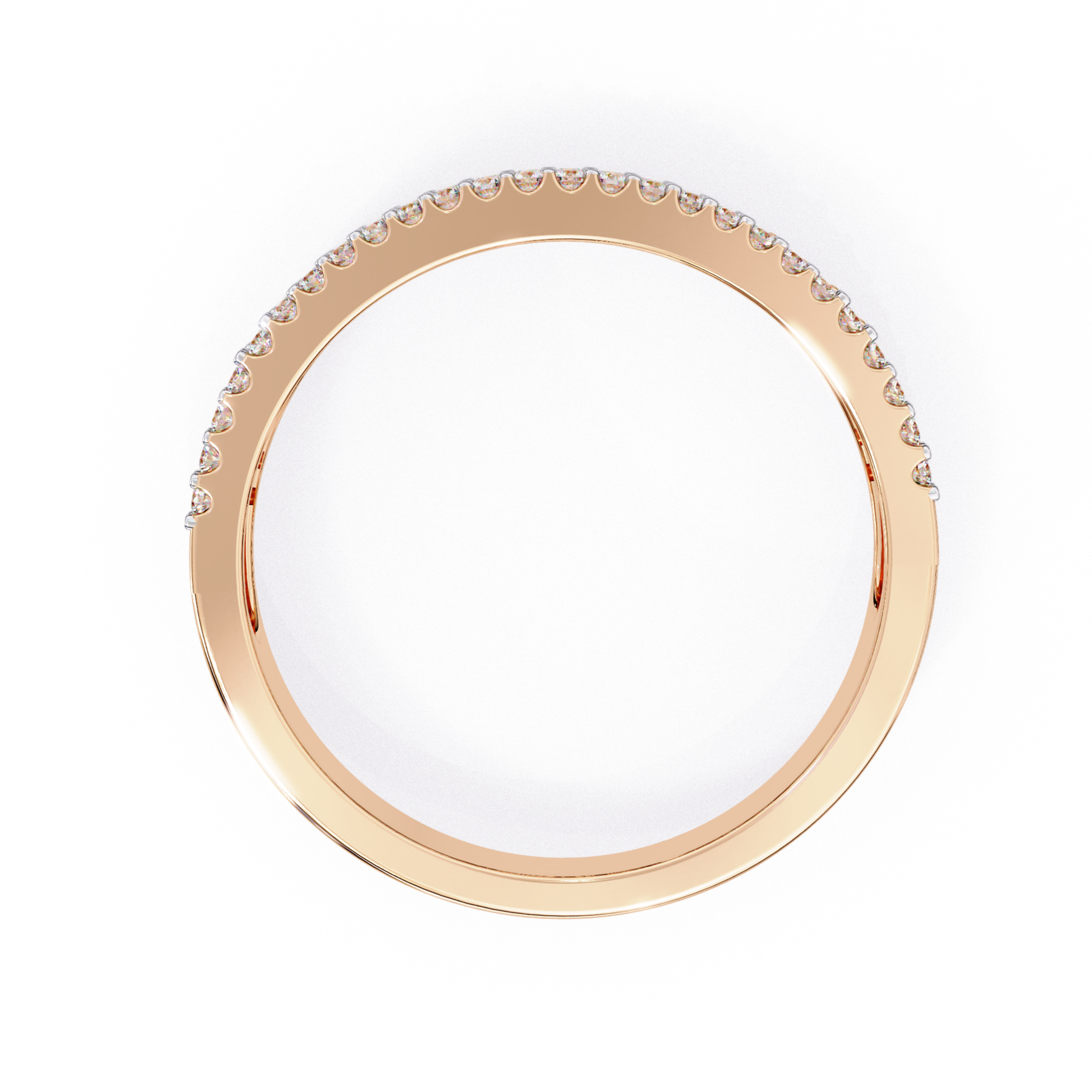 Rose gold micro diamond band top view
Thin rose gold ring with small diamonds
Top view rose gold diamond band
Rose gold slim band diamond detail
Minimal rose gold diamond ring
Rose gold fine band with diamond row
Top angle rose gold micro diamond ring
Rose gold narrow band diamond setting
Rose gold ring with tiny diamonds
Simple rose gold diamond band