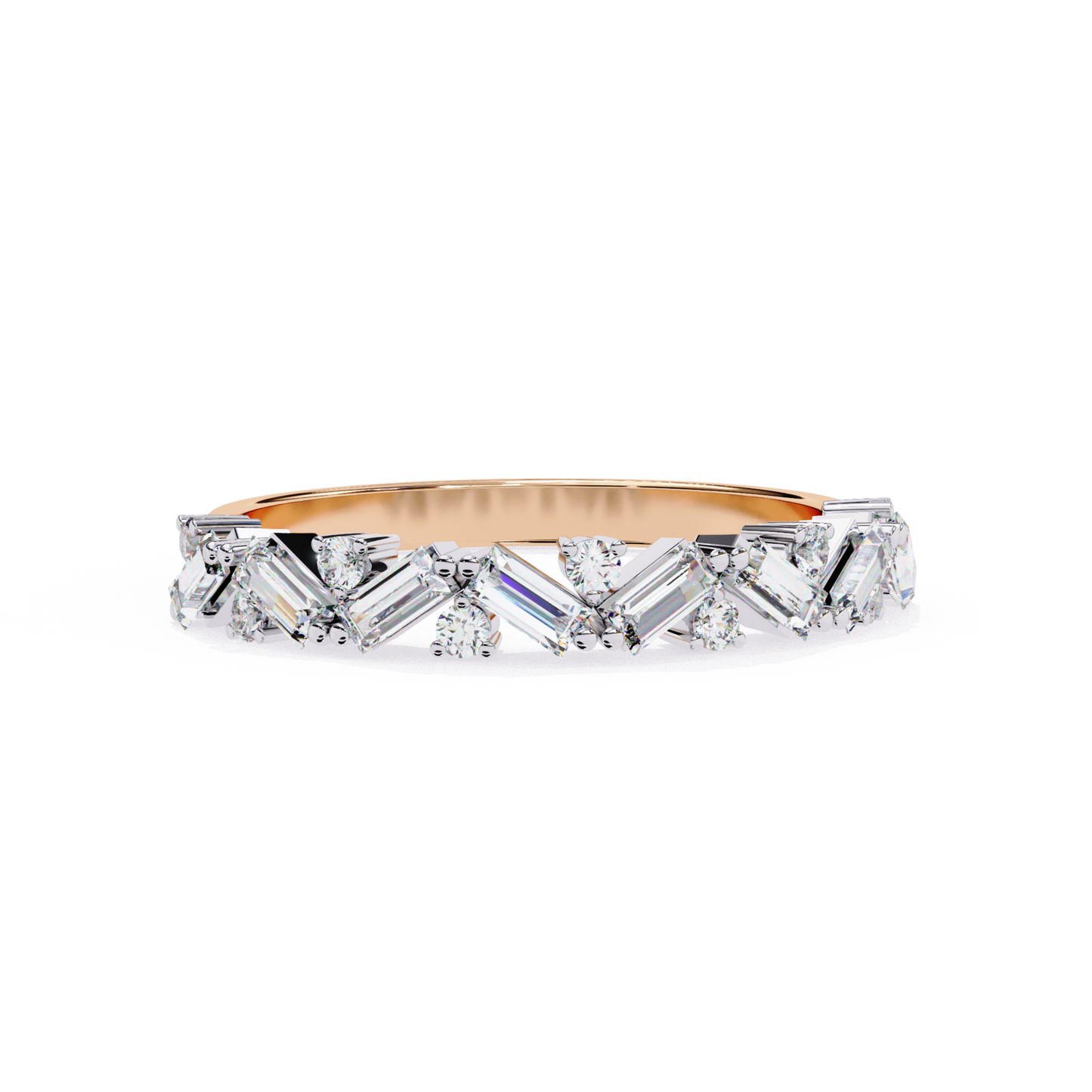 Rose gold mixed cut diamond band
Luxury rose gold mixed cut diamond wedding band
Elegant rose gold band with baguette and round diamonds
Fine jewelry mixed cut diamond band in rose gold
Sparkling rose gold baguette and round diamond ring
Premium rose gold mixed shape diamond anniversary band
Designer rose gold band featuring baguette and round diamonds
Modern rose gold mixed diamond stackable band
Timeless rose gold mixed cut diamond ring
Classic rose gold mixed shape diamond band