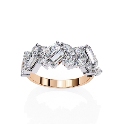 Rose gold mixed shape diamond band
Luxury rose gold band with round marquise and baguette diamonds
Elegant mixed shape diamond ring in rose gold
Fine jewelry rose gold mixed cut diamond band front view
Sparkling rose gold mixed shape diamond anniversary band
Premium mixed cut diamond band for women
Designer rose gold band with round marquise and baguette cut diamonds
Modern rose gold mixed shape diamond wedding band
Timeless rose gold mixed shape diamond ring
Classic rose gold mixed cut diamond band