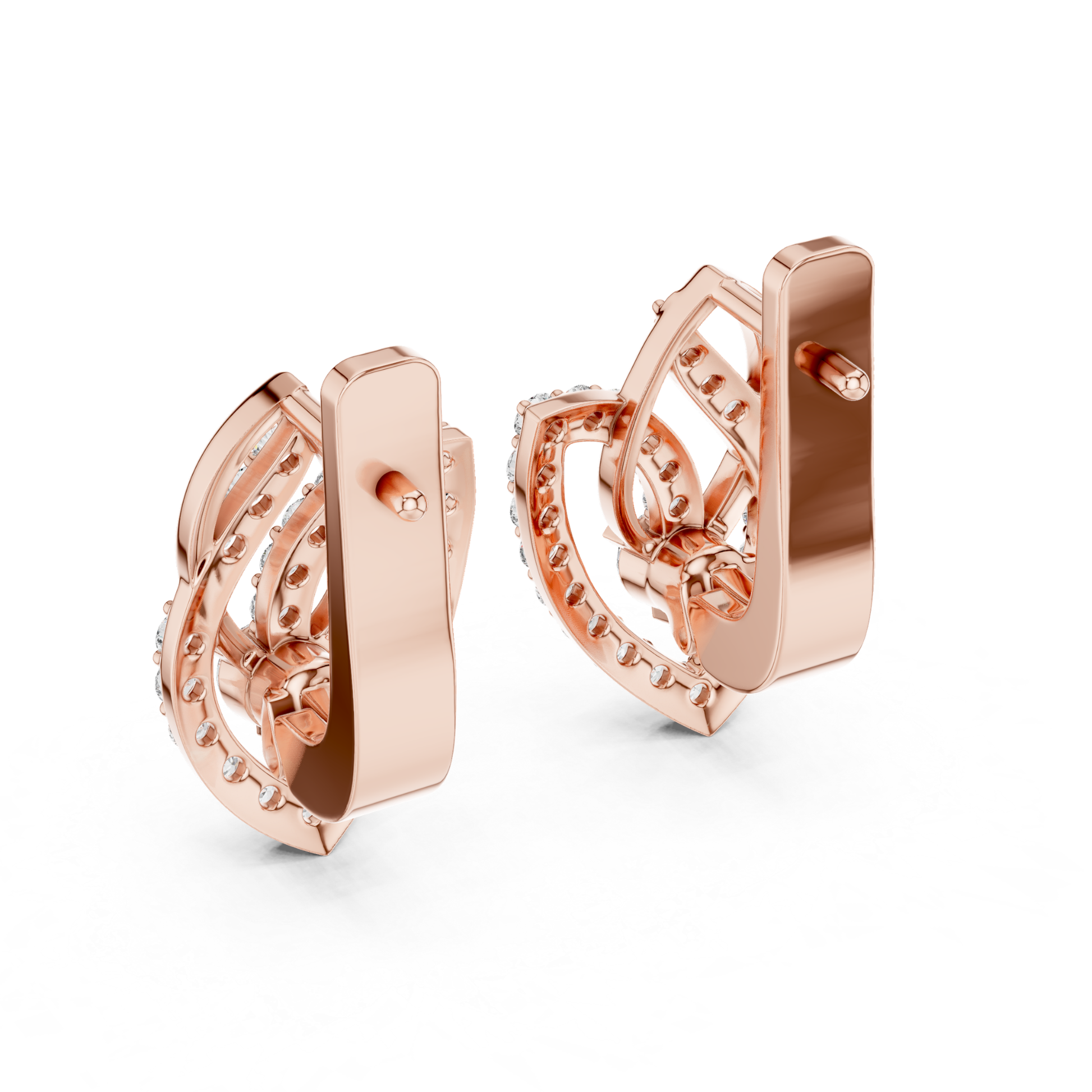 Back view of rose gold open halo diamond earrings
Rose gold round diamond earrings rear view
Rear profile open halo diamond earrings in rose gold
Back side rose gold openwork diamond earrings
Open halo diamond earrings back angle in rose gold
Rose gold diamond earrings with open gallery rear view
Luxury rose gold open halo earrings back profile
Round diamond open earrings backside detail in rose gold
Designer rose gold diamond earrings rear angle
Rose gold open halo diamond earrings backside view