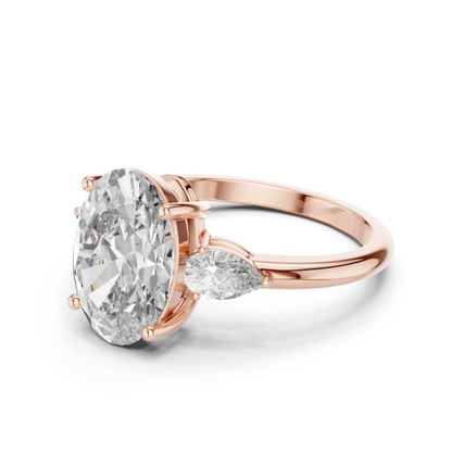 Rose gold oval diamond ring side angle
Side angle oval diamond ring in rose gold
Rose gold oval cut engagement ring
Oval diamond ring with pear side stone
Rose gold oval solitaire diamond ring
Oval cut diamond ring side profile
Rose gold oval diamond ring with pear accent
Rose gold oval center diamond ring
Oval diamond ring in rose gold setting
Rose gold oval diamond ring profile