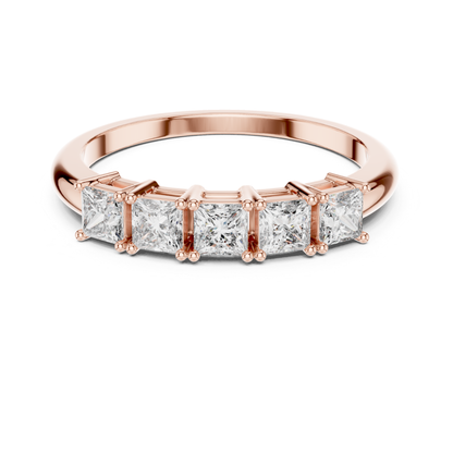 Rose gold princess diamond line ring
Princess cut diamond band in rose gold
Rose gold five stone diamond ring
Modern rose gold princess diamond band
Minimal rose gold square diamond ring
Straight princess diamond row band
Rose gold anniversary ring with diamonds
Elegant princess cut diamond stack ring
Contemporary rose gold diamond band
Rose gold multi princess diamond ring