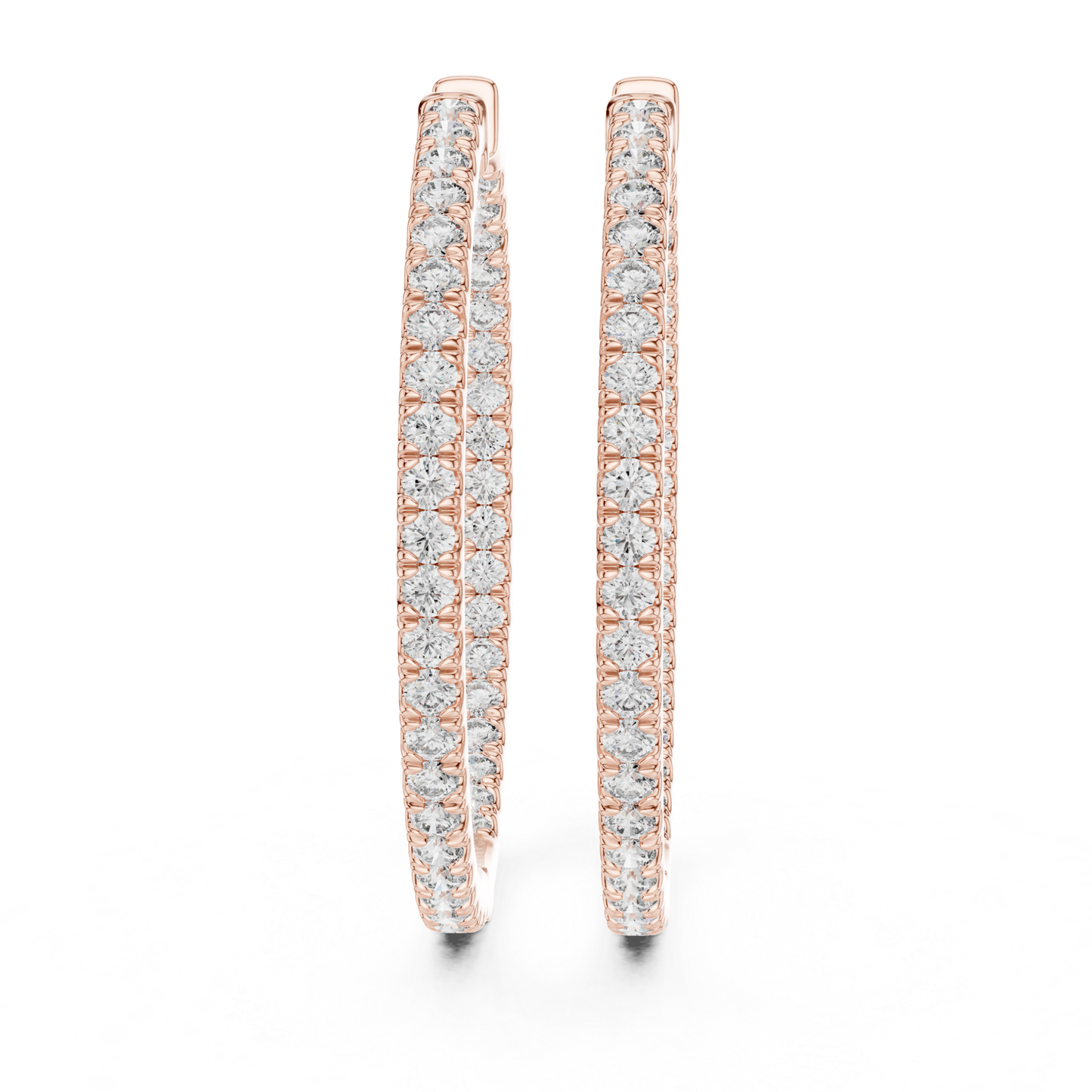Round diamond rose gold hoop earrings for women
Rose gold hoop earrings with round cut diamonds
Front view of round diamond hoop earrings in rose gold
Slim rose gold hoops with round diamond design
Elegant round diamond hoop earrings with prong setting
Classic rose gold hoop earrings with round diamonds
Fine jewelry hoop earrings with round brilliant diamonds
Minimal rose gold hoops featuring round cut diamonds
Luxury round diamond hoop earrings in rose gold
Everyday rose gold hoop earrings