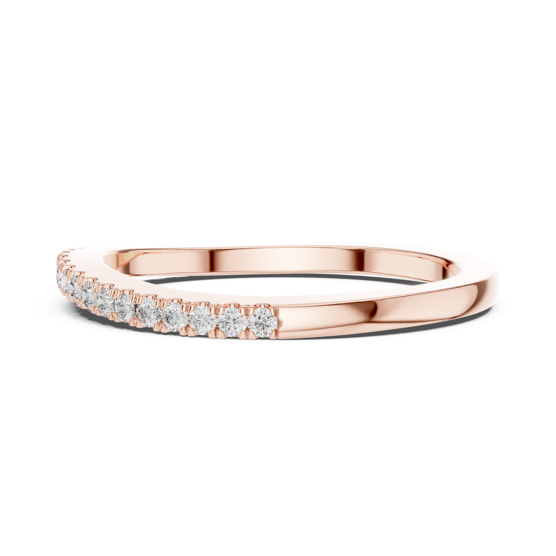 Angled view rose gold diamond band ring
Rose gold slim diamond stacking band angled profile
Minimal rose gold diamond wedding band angle view
Rose gold pave diamond ring with slim design
Delicate rose gold diamond eternity band angled view
Thin rose gold diamond stacking ring profile angle
Rose gold round diamond band minimalist style
Elegant rose gold diamond band with pave stones
Rose gold half eternity diamond ring angled profile
Minimal diamond band in rose gold side angle
