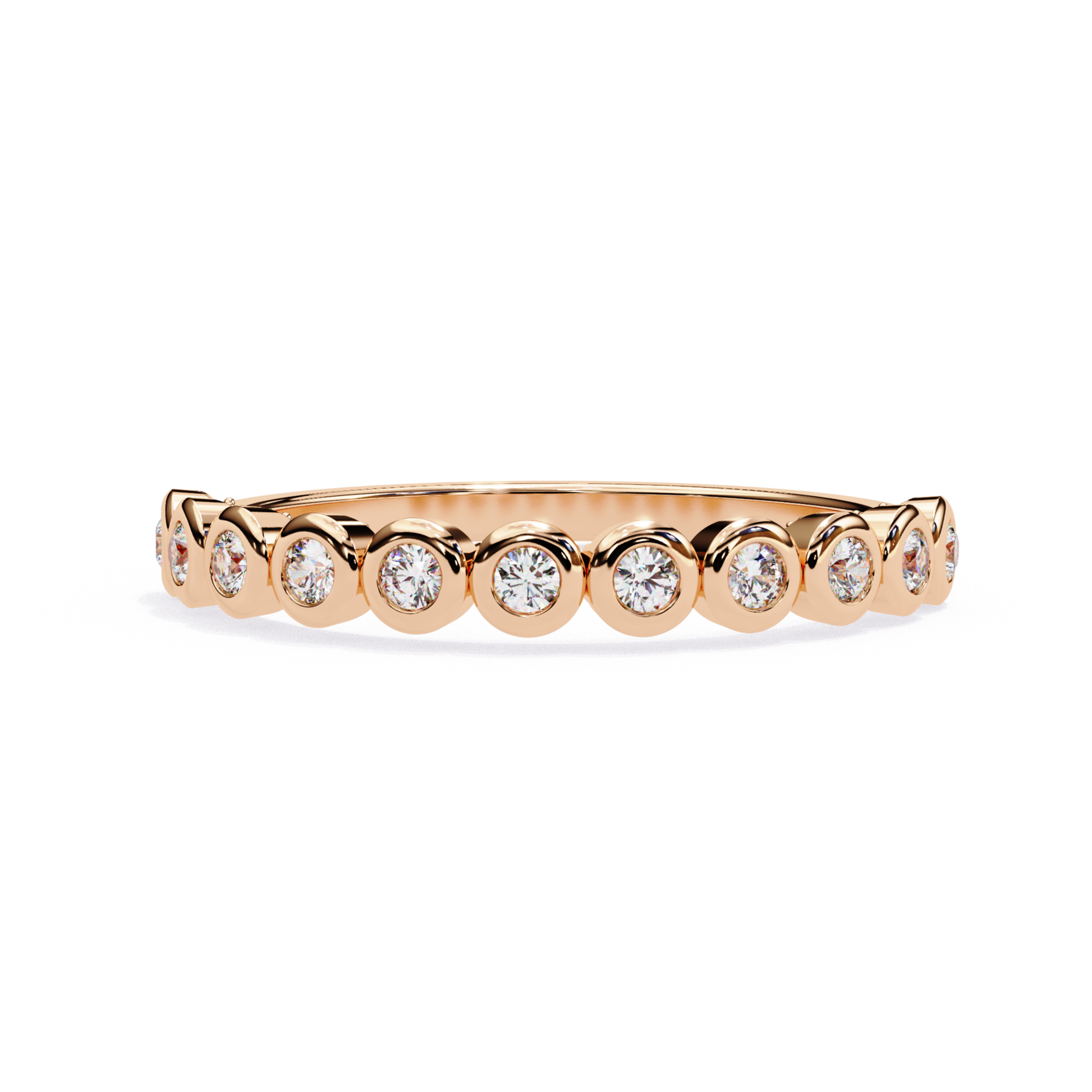 Rose gold band with round bezel diamonds
Round diamond bezel set rose gold ring
Rose gold ring with round diamond settings
Slim rose gold diamond band
Bezel set round diamond rose gold band
Rose gold ring with small round diamonds
Diamond bezel style rose gold band
Rose gold band ring with round diamond detail
Plain rose gold diamond band
Round diamond bezel band ring in rose gold