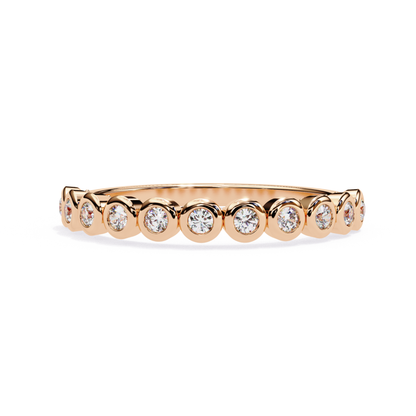 Rose gold band with round bezel diamonds
Round diamond bezel set rose gold ring
Rose gold ring with round diamond settings
Slim rose gold diamond band
Bezel set round diamond rose gold band
Rose gold ring with small round diamonds
Diamond bezel style rose gold band
Rose gold band ring with round diamond detail
Plain rose gold diamond band
Round diamond bezel band ring in rose gold