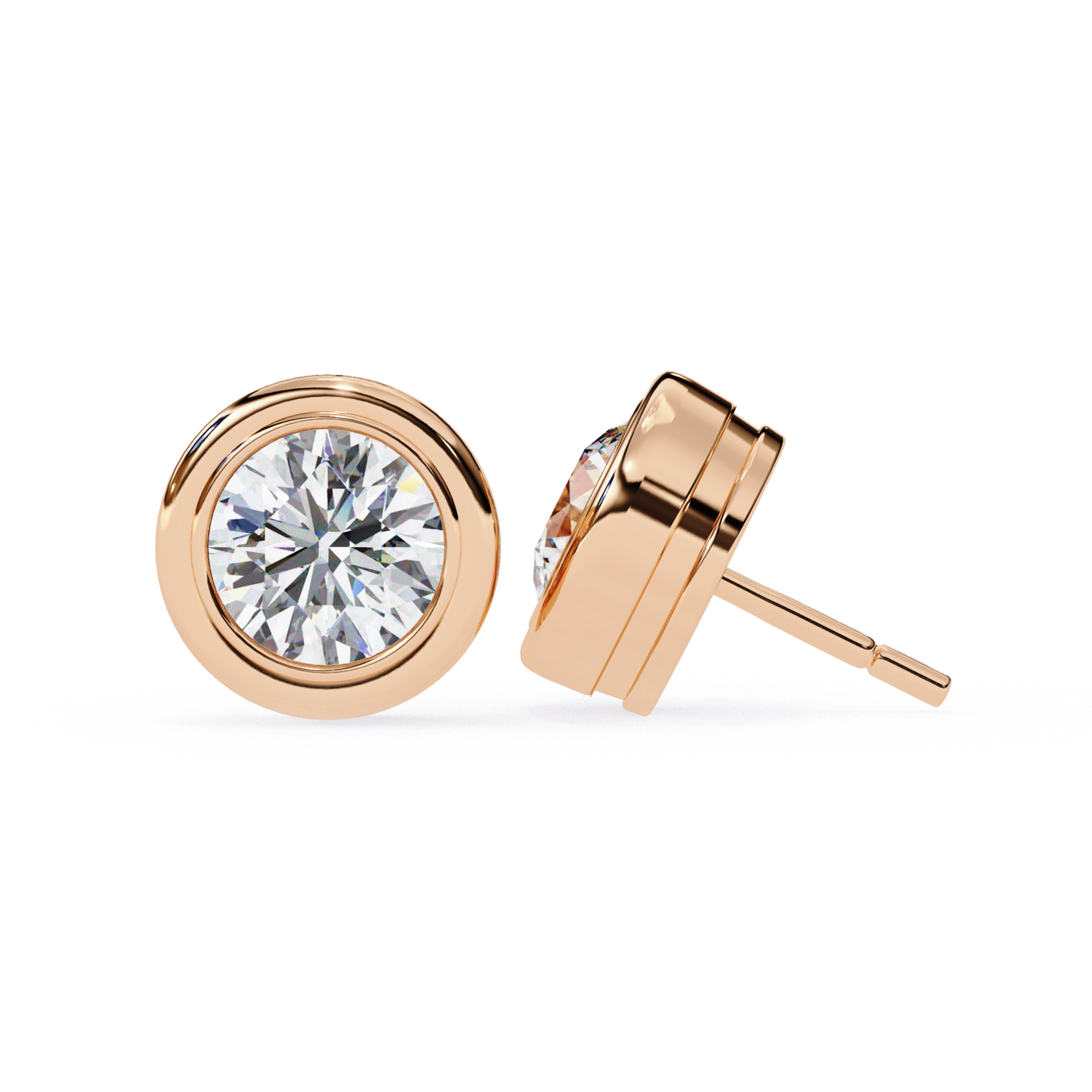 Rose Gold Round Diamond Bezel Stud Front Side View
Front Side Round Diamond Bezel Stud Earrings
Rose Gold Bezel Set Round Diamond Stud Earrings
Round Diamond Bezel Stud Earrings Side Profile
Rose Gold Solitaire Bezel Diamond Stud Earrings
Fine Jewelry Round Diamond Bezel Stud Earrings
Elegant Rose Gold Round Bezel Diamond Earrings
Rose Gold Round Diamond Stud Side Profile
Luxury Rose Gold Bezel Diamond Stud Earrings
Round Diamond Bezel Stud Earrings Rose Gold