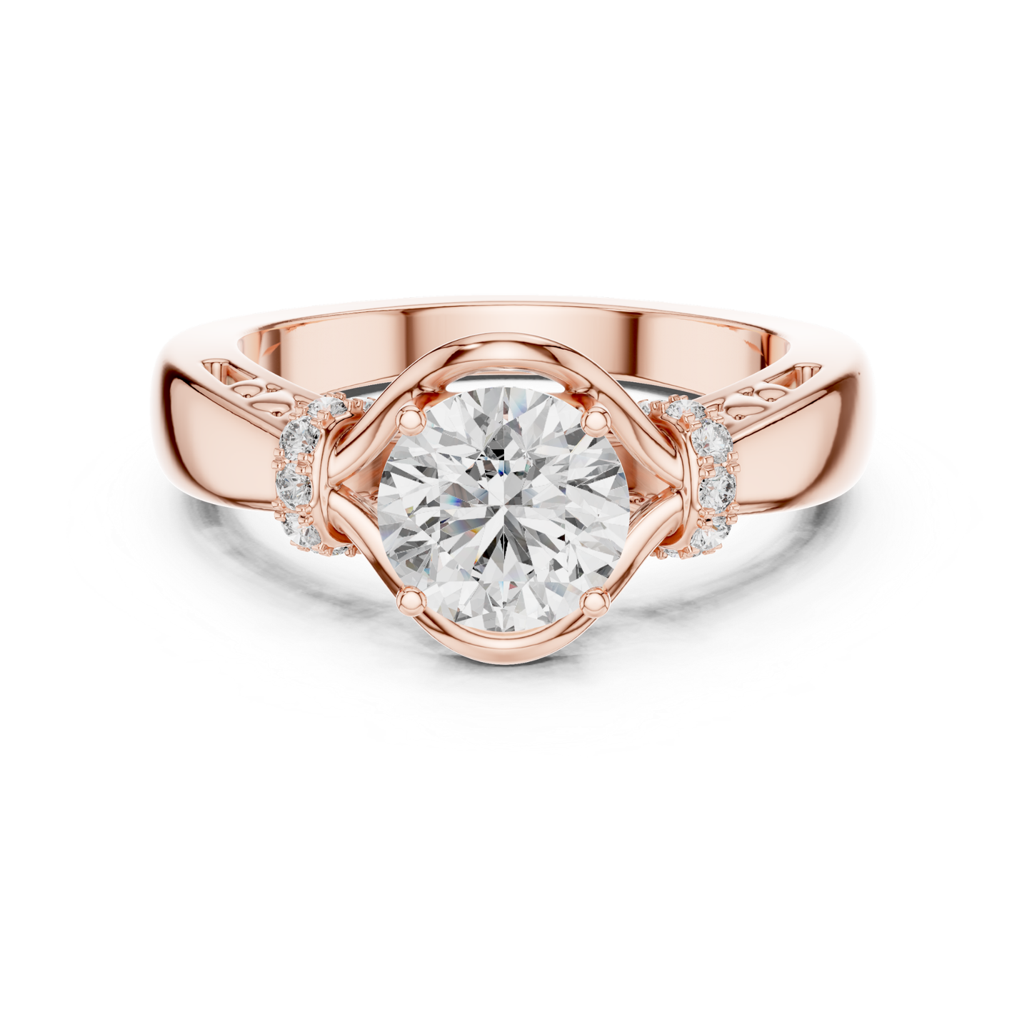 Rose gold round diamond bypass halo ring design
Rose gold round diamond halo ring front view
Round diamond bypass halo ring in rose gold
Split bypass round diamond halo ring design
Rose gold round diamond halo accent ring
Round brilliant bypass halo diamond rose gold
Rose gold round diamond ring front profile
Round diamond halo bypass rose gold design
Rose gold diamond bypass halo ring style
Round diamond rose gold halo ring design