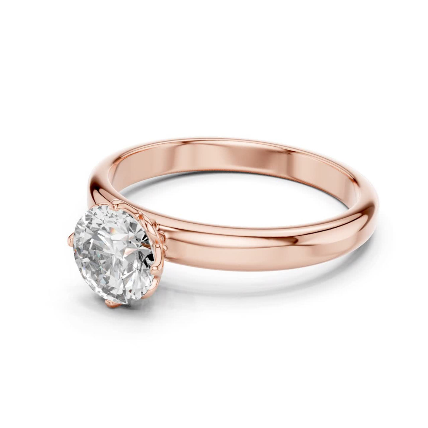 Rose Gold Round Diamond Cathedral Style Ring
Rose Gold Round Diamond Elevated Setting Ring
Round Brilliant Diamond Ring With Rose Gold Band
Rose Gold Round Diamond Sleek Shank Ring
Rose Gold Polished Diamond Ring Side Perspective
Round Diamond Basket Setting Rose Gold Ring
Rose Gold Fine Diamond Ring With Slim Band
Classic Round Diamond Raised Rose Gold Ring
Rose Gold Round Diamond Modern Bridal Ring
Elegant Rose Gold Ring Featuring Brilliant Diamond