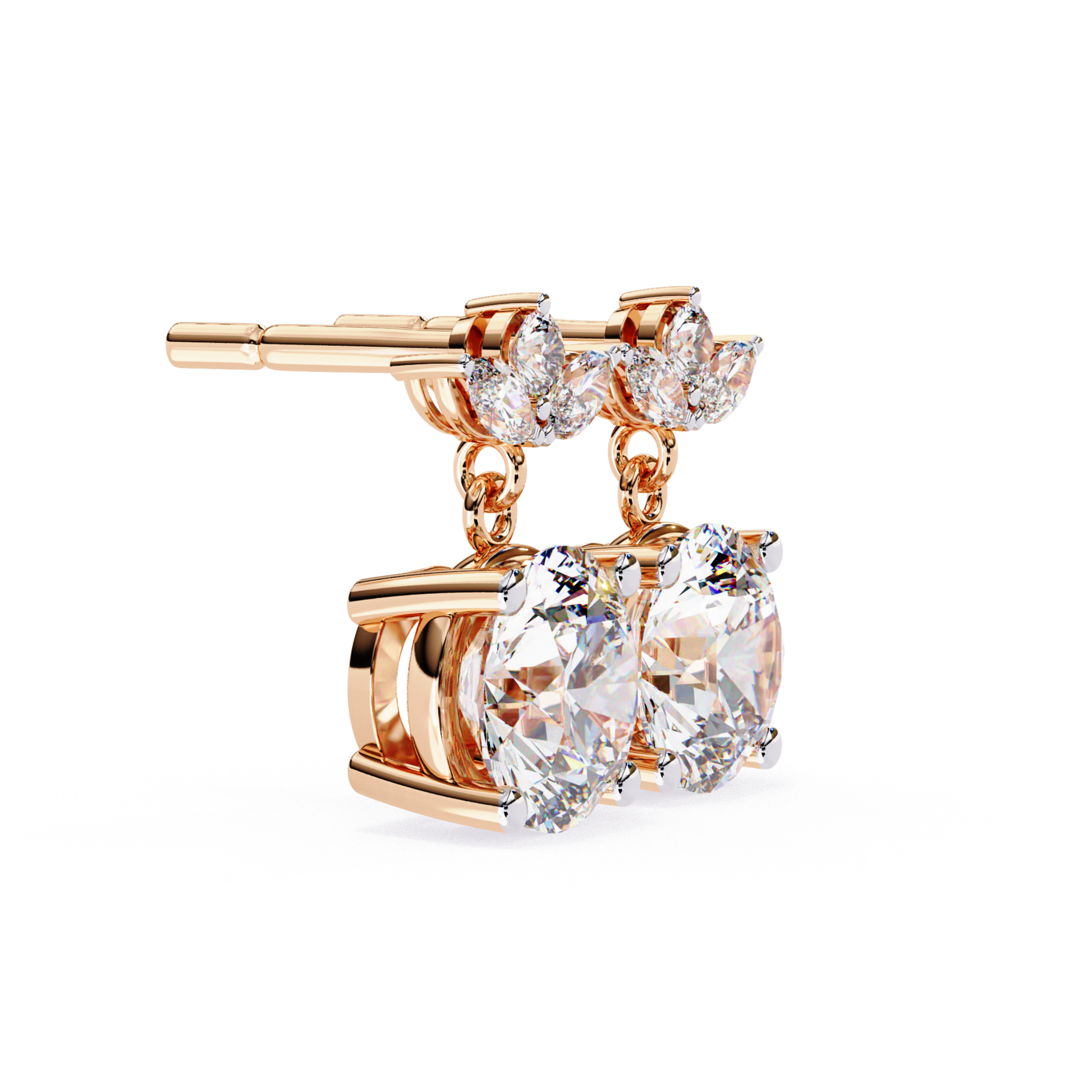 Rose Gold Round Diamond Floral Drop Stud Earrings View
Round Diamond Floral Drop Earrings Side Angle Design
Rose Gold Round Diamond Drop Stud Earrings Style
Floral Diamond Earrings With Round Drop Design
Rose Gold Diamond Drop Earrings Side Profile View
Round Diamond Floral Stud Earrings Hanging Style
Rose Gold Round Diamond Earrings Detailed Profile
Diamond Floral Drop Earrings Side Setting View
Rose Gold Diamond Earrings Drop Design Style
Round Diamond Flower Earrings Side View Design