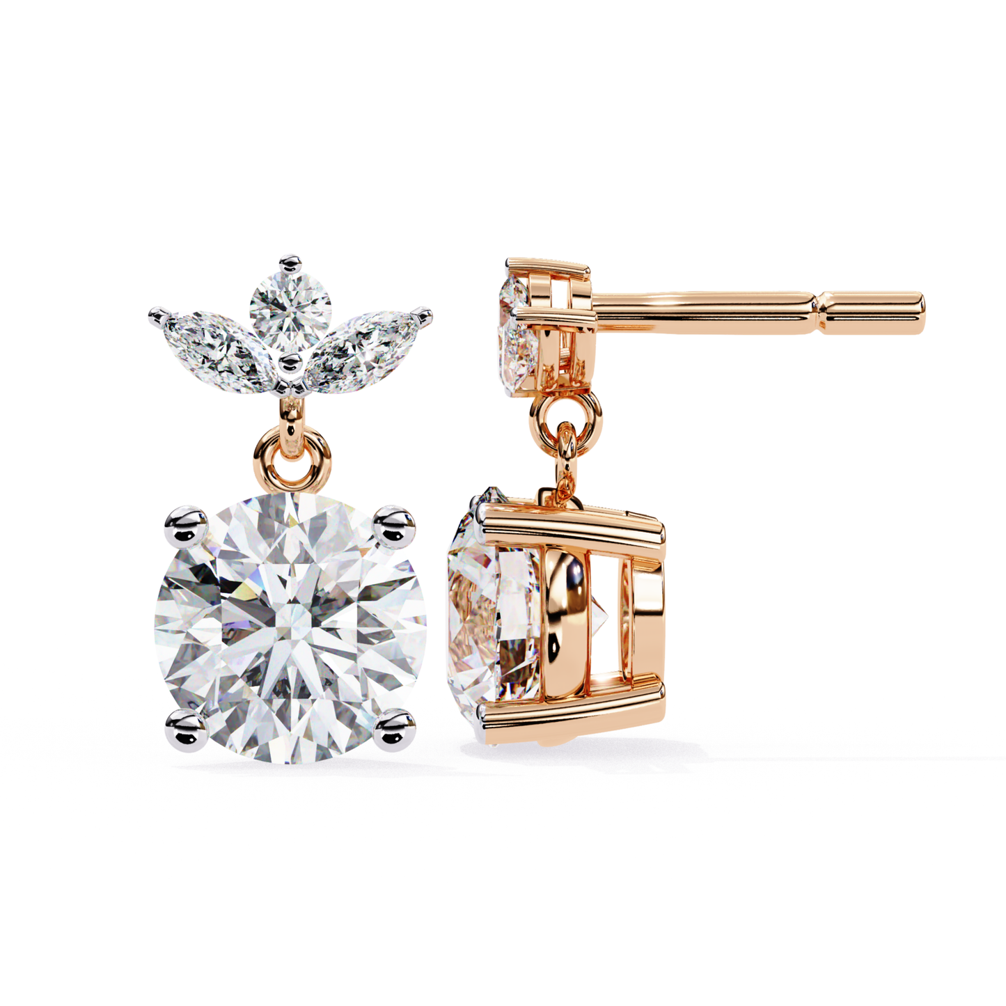 Rose Gold Round Diamond Floral Drop Stud Earrings
Round Diamond Floral Drop Stud Earrings Side Design
Rose Gold Diamond Flower Drop Earrings Side View
Round Diamond Drop Stud Earrings Floral Style
Rose Gold Round Diamond Earrings Side Profile View
Diamond Floral Drop Stud Earrings Detailed Side View
Rose Gold Diamond Drop Earrings Setting Design
Round Diamond Floral Earrings Side Angle Style
Rose Gold Round Diamond Drop Earrings Profile View
Floral Diamond Drop Stud Earrings Rose Gold Style