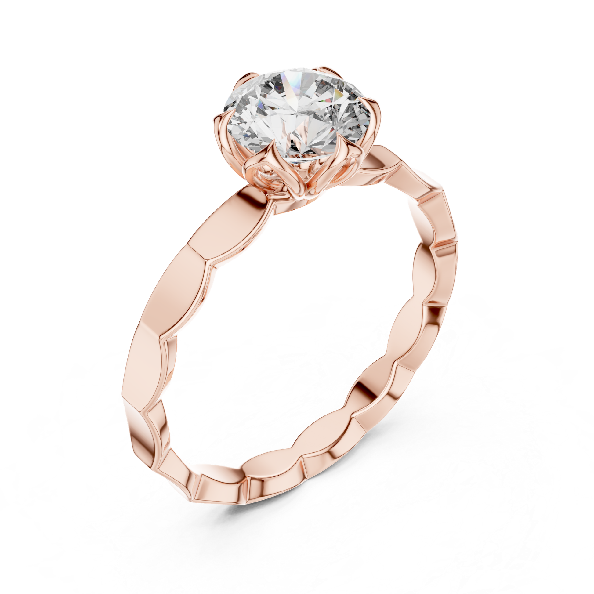 Rose gold round diamond flower ring angled side view
Round diamond flower ring in rose gold angled side
Rose gold floral round diamond ring angled side view
Round brilliant diamond flower ring angled side view
Rose gold round flower diamond ring angled side
Elegant rose gold round diamond flower ring
Floral round diamond ring in rose gold angled
Rose gold flower style round diamond ring
Classic rose gold round diamond flower ring
Rose gold round flower inspired diamond ring