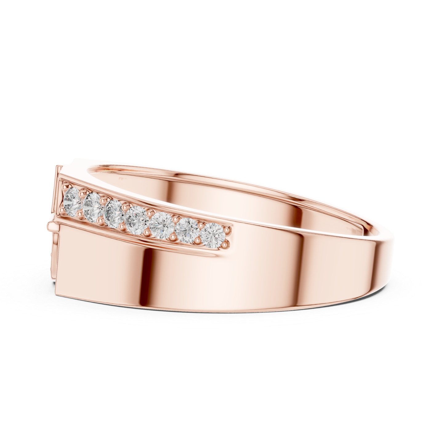Side profile rose gold round diamond geometric ring
Rose gold round diamond band ring side angle
Modern rose gold geometric diamond statement ring
Polished rose gold round diamond fashion band ring
Luxury rose gold geometric designer ring profile
Sleek rose gold round diamond wide band ring
Contemporary rose gold diamond accented ring
Elegant rose gold geometric diamond band profile
Minimal rose gold round diamond modern ring
Rose gold geometric diamond ring side profile
