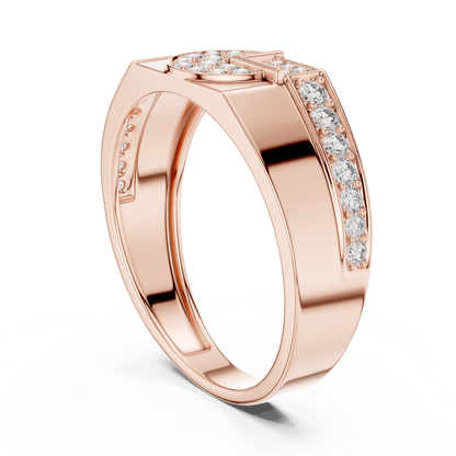Rear back rose gold round diamond geometric ring
Rose gold round diamond statement ring back view
Modern rose gold geometric diamond band ring
Polished rose gold round diamond designer ring
Luxury rose gold geometric fashion ring design
Sleek rose gold round diamond wide band ring
Contemporary rose gold diamond accented ring
Elegant rose gold geometric statement band ring
Minimal rose gold round diamond modern ring
Rose gold bold geometric diamond ring back view