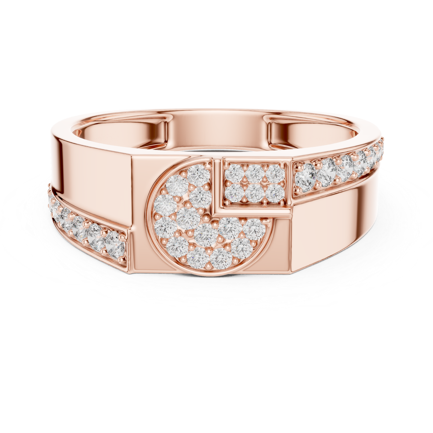 Rose gold round diamond geometric statement band ring
Modern rose gold round diamond fashion band ring
Polished rose gold geometric diamond designer ring
Round diamond rose gold wide statement band
Luxury rose gold abstract diamond band ring
Elegant rose gold round diamond fashion ring
Contemporary rose gold geometric diamond ring design
Sleek rose gold round diamond bold band ring
Minimal rose gold geometric statement diamond ring
Rose gold modern round diamond band ring