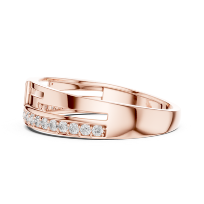 Rose gold modern open ring band with round diamonds
Elegant rose gold minimalist diamond band ring
Modern rose gold geometric diamond fashion ring
Rose gold sleek open style diamond ring
Luxury rose gold round diamond band for women
Stylish rose gold contemporary diamond ring design
Fine jewelry rose gold open frame ring with diamonds
Unique rose gold designer diamond band closeup
Handmade rose gold modern diamond ring
Rose gold sparkling round diamond open band ring