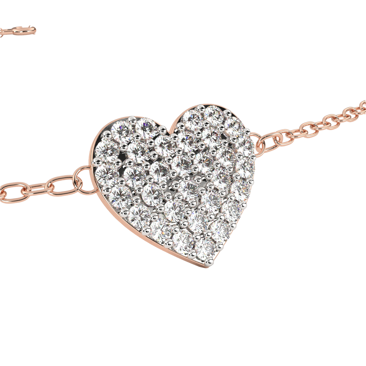 Side View Round Diamond Heart Chain Bracelet
Rose Gold Heart Bracelet Side Detail View
Side Angle Pave Diamond Heart Bracelet
Round Diamond Heart Motif Bracelet Side View
Rose Gold Heart Charm Bracelet Profile View
Side Perspective Diamond Heart Chain Bracelet
Heart Shape Diamond Bracelet Side Angle Detail
Rose Gold Pave Heart Bracelet Profile Shot
Round Diamond Heart Link Bracelet Side View
Side Close Up Of Diamond Heart Bracelet