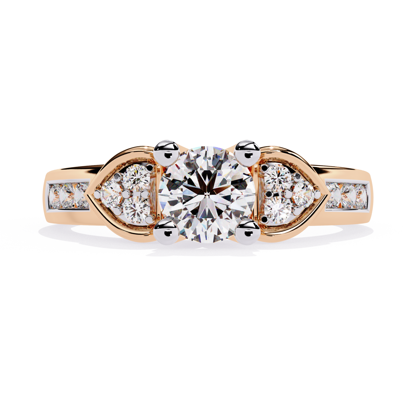 Rose gold round diamond ring front view
Round diamond ring rose gold center stone
Rose gold round diamond ring detailed front design
Round cut diamond ring rose gold band
Rose gold round diamond ring side diamond detail
Round diamond ring rose gold prong setting
Rose gold round diamond ring clear stone focus
Round diamond ring rose gold smooth band
Rose gold round diamond ring close front angle
Round diamond ring rose gold fine finish