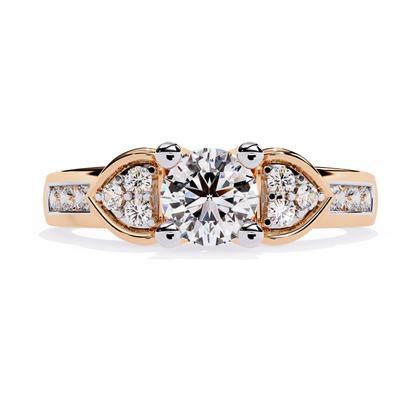 Rose gold round diamond ring front view
Round diamond ring rose gold center stone
Rose gold round diamond ring detailed front design
Round cut diamond ring rose gold band
Rose gold round diamond ring side diamond detail
Round diamond ring rose gold prong setting
Rose gold round diamond ring clear stone focus
Round diamond ring rose gold smooth band
Rose gold round diamond ring close front angle
Round diamond ring rose gold fine finish