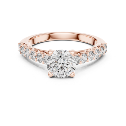 Rose gold round diamond shared prong ring
Rose gold round solitaire diamond ring
Front view round diamond shared prong ring
Four prong round diamond accent ring
Round diamond shared prong gold ring
Rose gold round diamond band ring
Round brilliant diamond shared ring
Polished rose gold diamond band ring
Round diamond accent gold band ring
Rose gold round diamond ring design