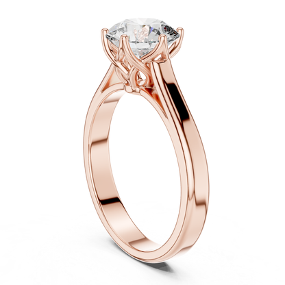 Rose gold round solitaire diamond ring side angle
Side angle round diamond ring in rose gold
Six prong round diamond rose gold ring profile
Rose gold solitaire diamond ring side design
Round diamond ring with rose gold band profile
Polished rose gold round diamond ring angle
Minimal rose gold solitaire ring profile
Round brilliant diamond rose gold ring side
Rose gold ring with round center diamond profile
Simple rose gold round solitaire ring angle