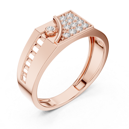 Rose gold square diamond statement ring design
Rose gold geometric ring with round diamonds
Modern rose gold diamond fashion band ring
Rose gold wide band with diamond cluster
Contemporary rose gold statement diamond ring
Rose gold luxury ring with pave diamonds
Bold rose gold geometric diamond band
Elegant rose gold modern statement ring
Rose gold designer ring with round diamonds
Rose gold polished band with diamond details