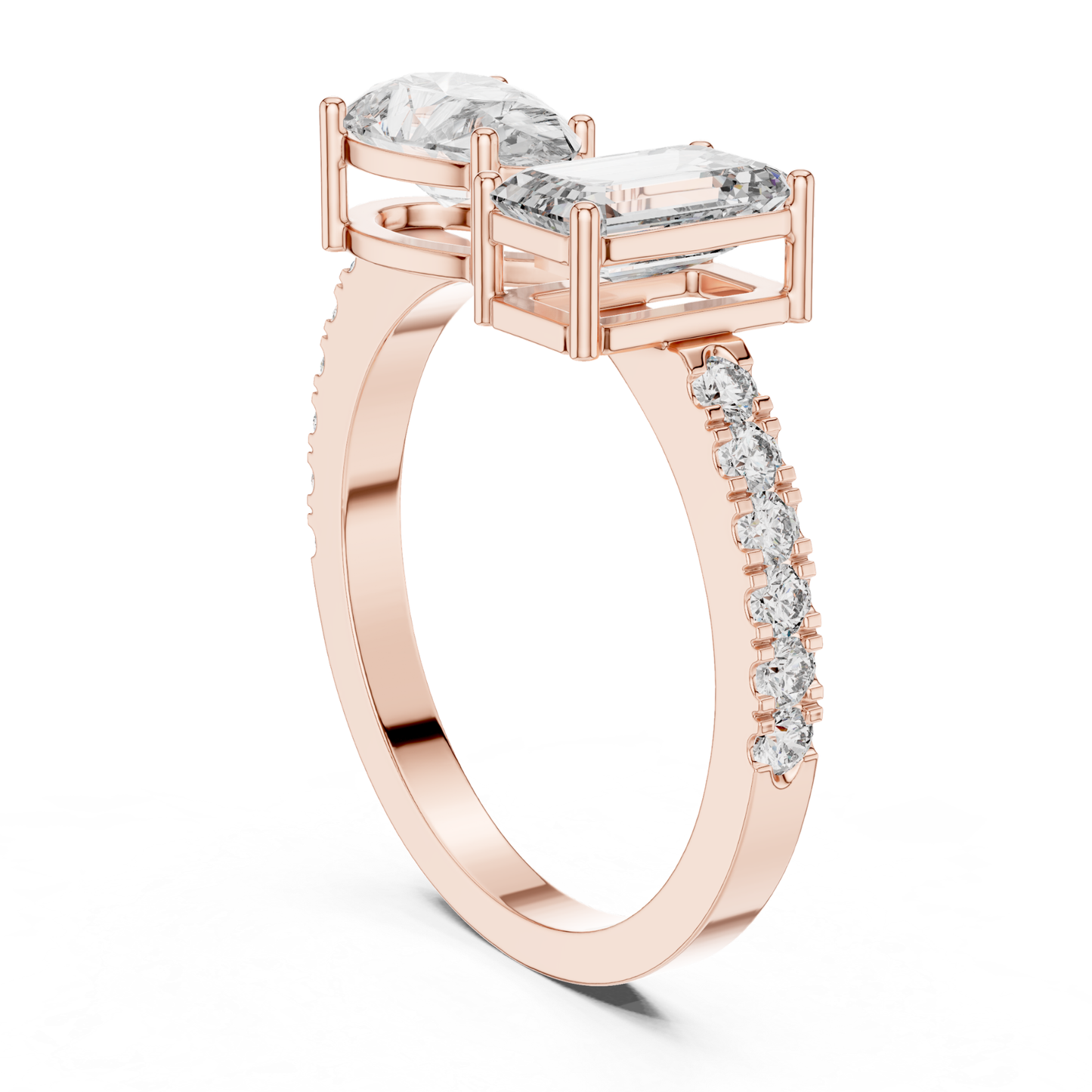 Rose gold toi et moi diamond ring gallery view
Rose gold emerald and pear diamond ring gallery
Gallery view of rose gold toi et moi ring
Rose gold dual diamond ring gallery profile
Emerald cut and pear diamond ring gallery view
Rose gold two stone ring open gallery
Rose gold toi et moi ring side gallery
Rose gold diamond ring with open setting
Rose gold emerald and pear ring profile
Rose gold toi et moi ring rear angle