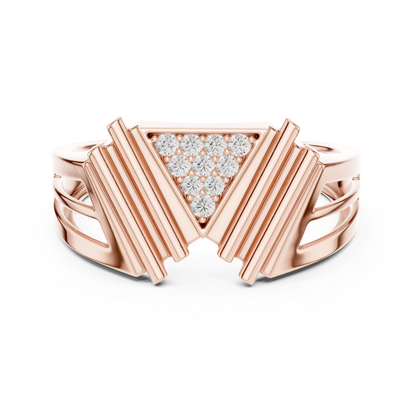 Rose gold triangle diamond statement ring design
Modern rose gold geometric diamond fashion ring
Rose gold round diamond triangle cocktail ring
Luxury rose gold geometric statement band ring
Rose gold pavé diamond triangle top ring
Bold rose gold diamond fashion ring with open band
Designer rose gold geometric diamond statement ring
Rose gold round diamond modern cocktail ring
Geometric rose gold triangle diamond luxury ring
Rose gold diamond statement ring with split shank