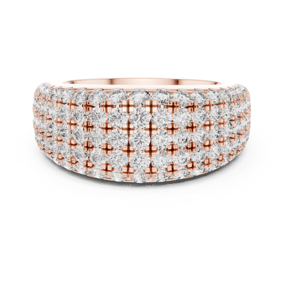 Rose gold wide Pave diamond band ring
Multi row rose gold round diamond statement band
Rose gold luxury diamond anniversary band for women
Wide rose gold diamond ring with round brilliant stones
Rose gold multi layer diamond band ring design
Elegant rose gold Pave diamond fashion band
Bold rose gold wide ring with round diamonds
Rose gold statement band with multi row diamonds
Luxury rose gold diamond band with layered rows
Rose gold round diamond wide anniversary ring