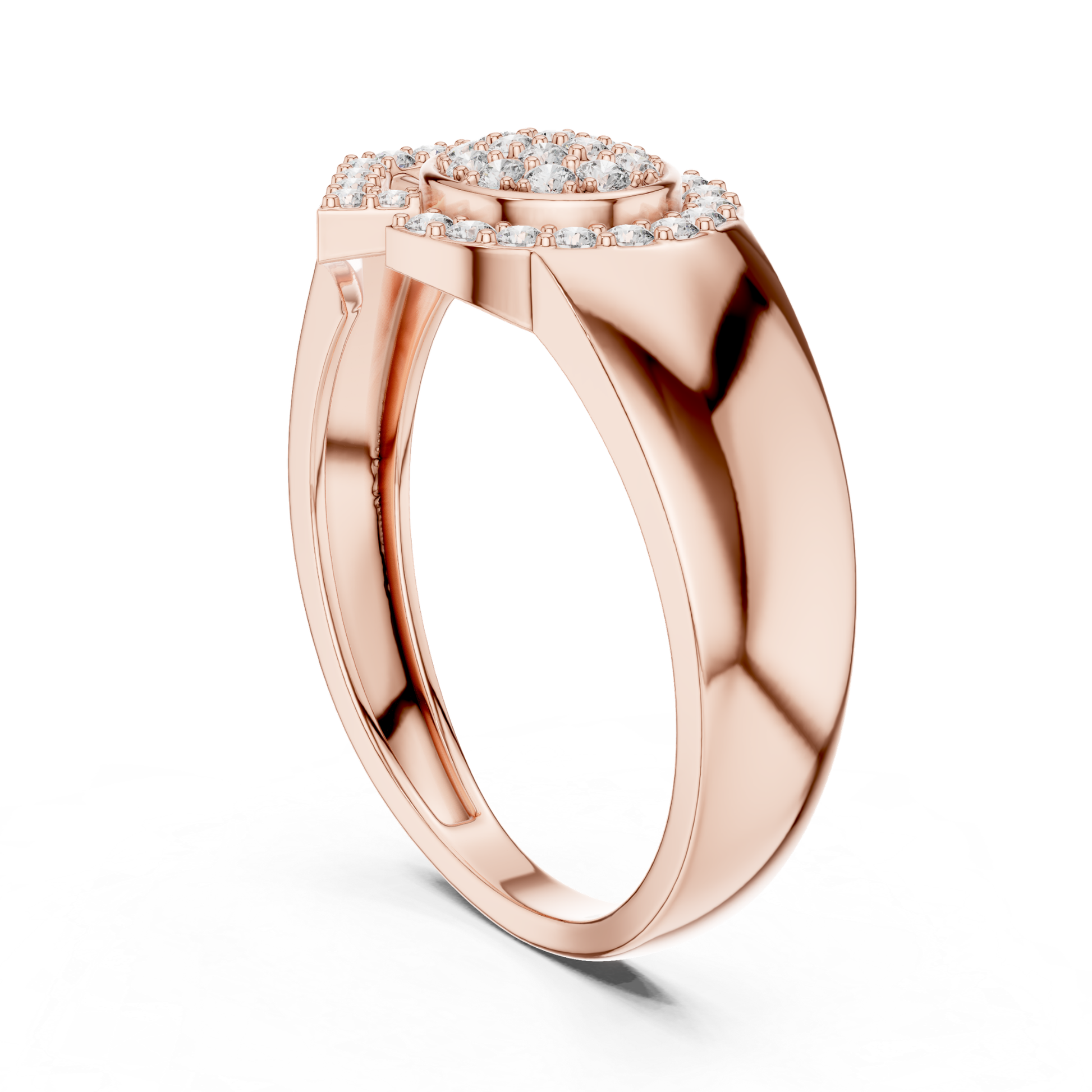 Rose gold wide shank diamond statement ring
Side angle rose gold diamond fashion ring
Modern wide band diamond rose gold ring
Rose gold geometric diamond cluster ring
Contemporary rose gold statement ring style
Bold diamond rose gold cocktail ring
Wide shank rose gold diamond ring profile
Designer diamond rose gold fashion ring
Rose gold modern cluster diamond ring
Sleek rose gold diamond statement ring