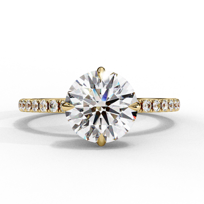 Round Brilliant Diamond Engagement Ring Yellow Gold
Four Prong Round Diamond Ring Yellow Gold
Round Brilliant Diamond Ring With Pave Shank
Round Diamond Ring With Slim Diamond Band
Classic Round Brilliant Engagement Ring
Round Diamond Solitaire Ring With Pave Accents
Round Center Diamond Ring Yellow Gold
Minimal Round Diamond Engagement Ring
Round Diamond Ring With Thin Pave Band
Round Brilliant Diamond Ring For Women
