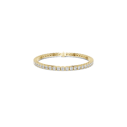 Yellow gold round diamond tennis bracelet with prong setting
Round cut diamond tennis bracelet in yellow gold
Classic yellow gold diamond bracelet with round stone
Luxury round diamond tennis bracelet in yellow gold
Elegant yellow gold bracelet with round diamond
Diamond tennis bracelet with secure clasp in yellow gold
Minimal yellow gold round diamond line bracelet
Fine jewellery yellow gold diamond tennis bracelet
Round diamond bracelet with yellow gold link
Yellow gold tennis bracelet with round diamond